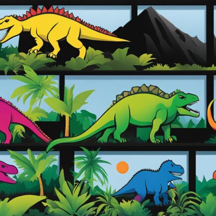 fensterbilder dinosaurier