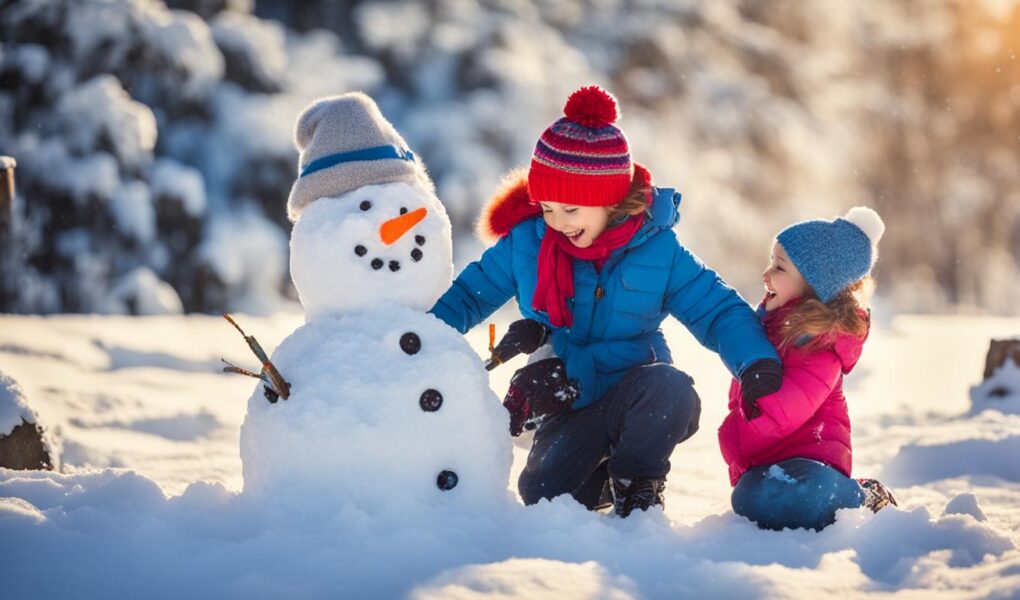 schneemann basteln mit kindern