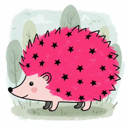 Fensterbild Igel Vorlage kostenlos herunterladen