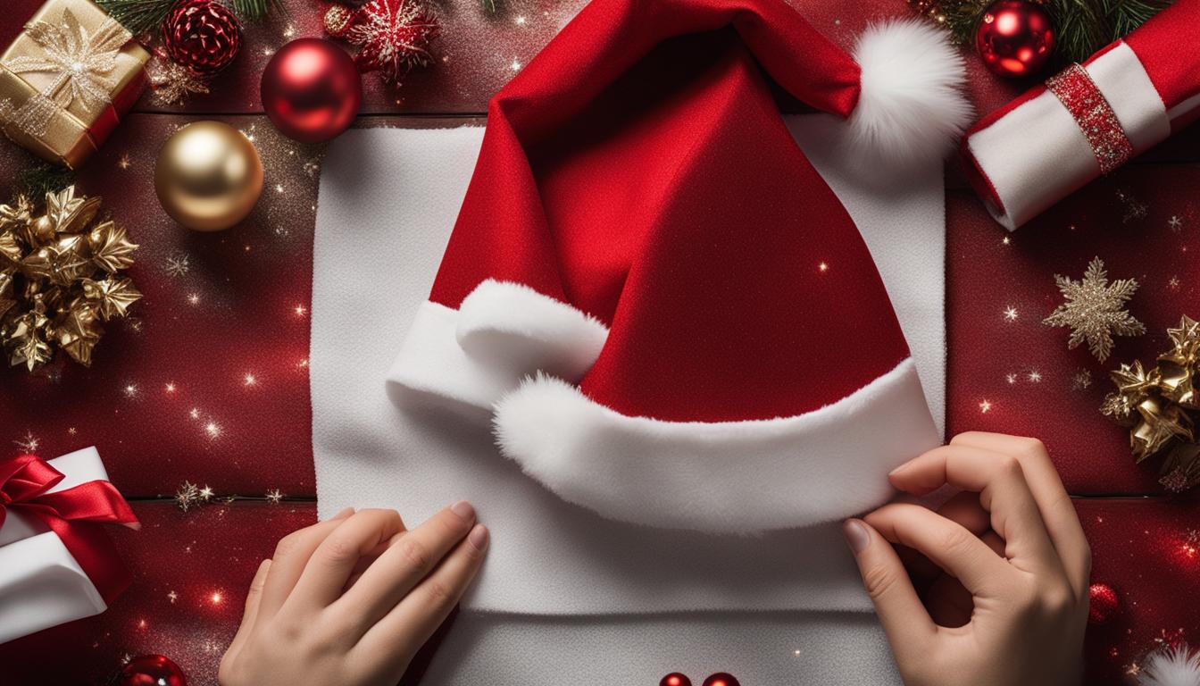 weihnachtsmann servietten basteln