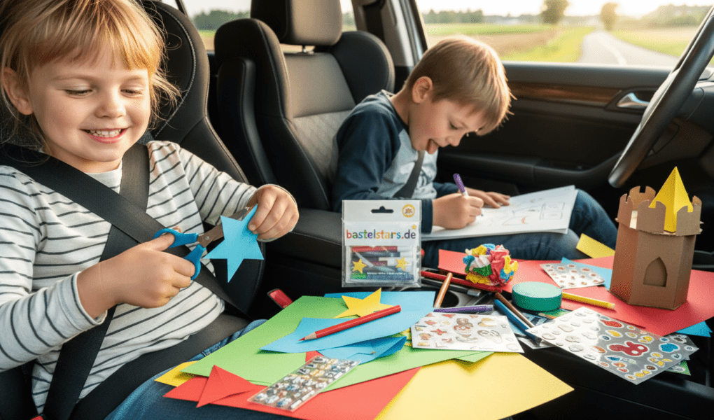 Bastelideen & Beschäftigung für lange Autofahrten mit Kindern