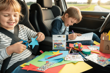 Bastelideen & Beschäftigung für lange Autofahrten mit Kindern