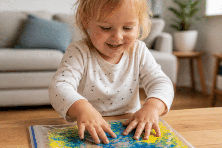 Fingerfarben-Hack: So verwandelst du das Wohnzimmer nicht in ein Schlachtfeld beim Malen mit Kleinkindern