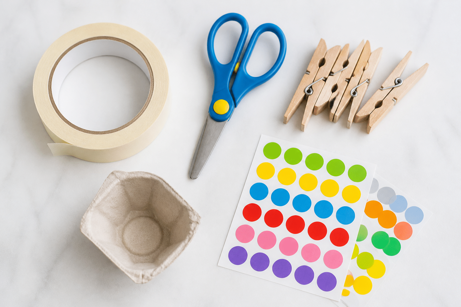 Express-Bastelideen für Kinder: Alltagsmaterialien für unkomplizierte Kinderbeschäftigung in der Wohnung mit wenig Zeit