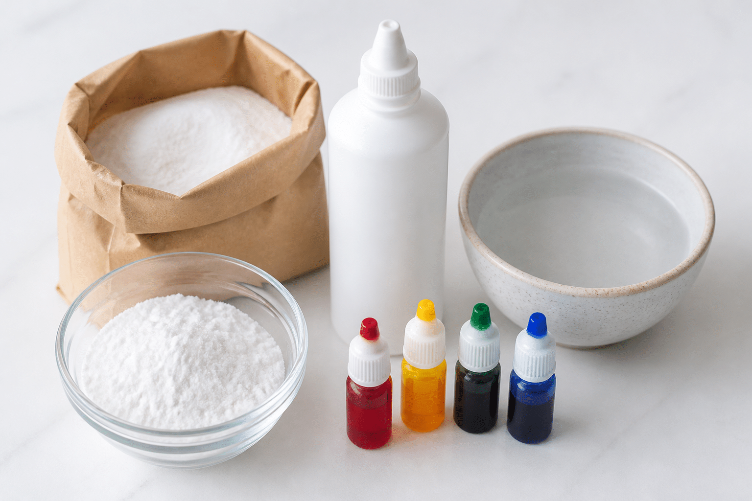 Schleim selber machen ohne Borax: Harmlose Zutaten wie Natron und Kontaktlinsenlösung als sichere Basis für DIY-Schleim